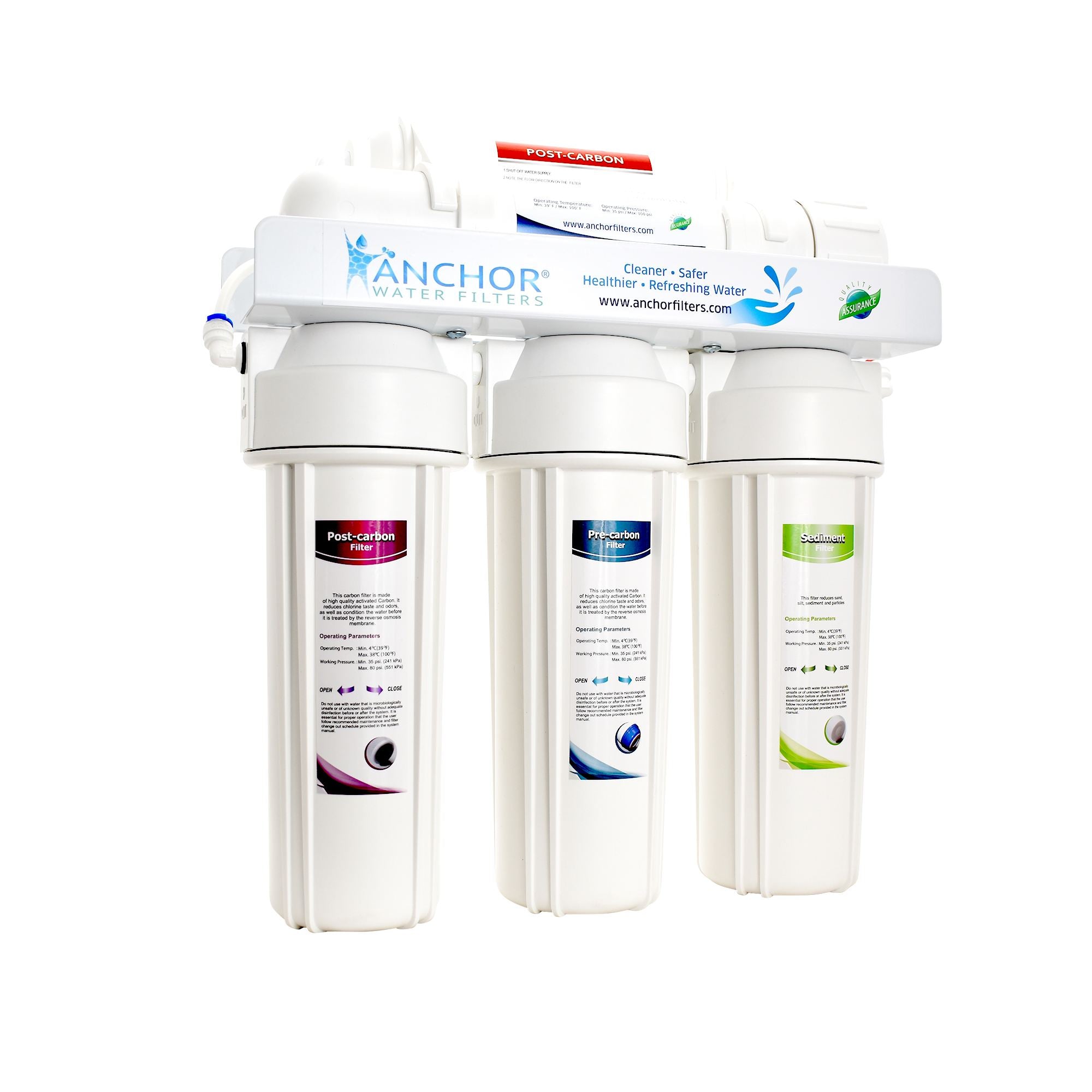 AF-5002 - Elite 5-Stage Reverse Osmosis Water Purification Filter - 75 GPD - NSF Filters