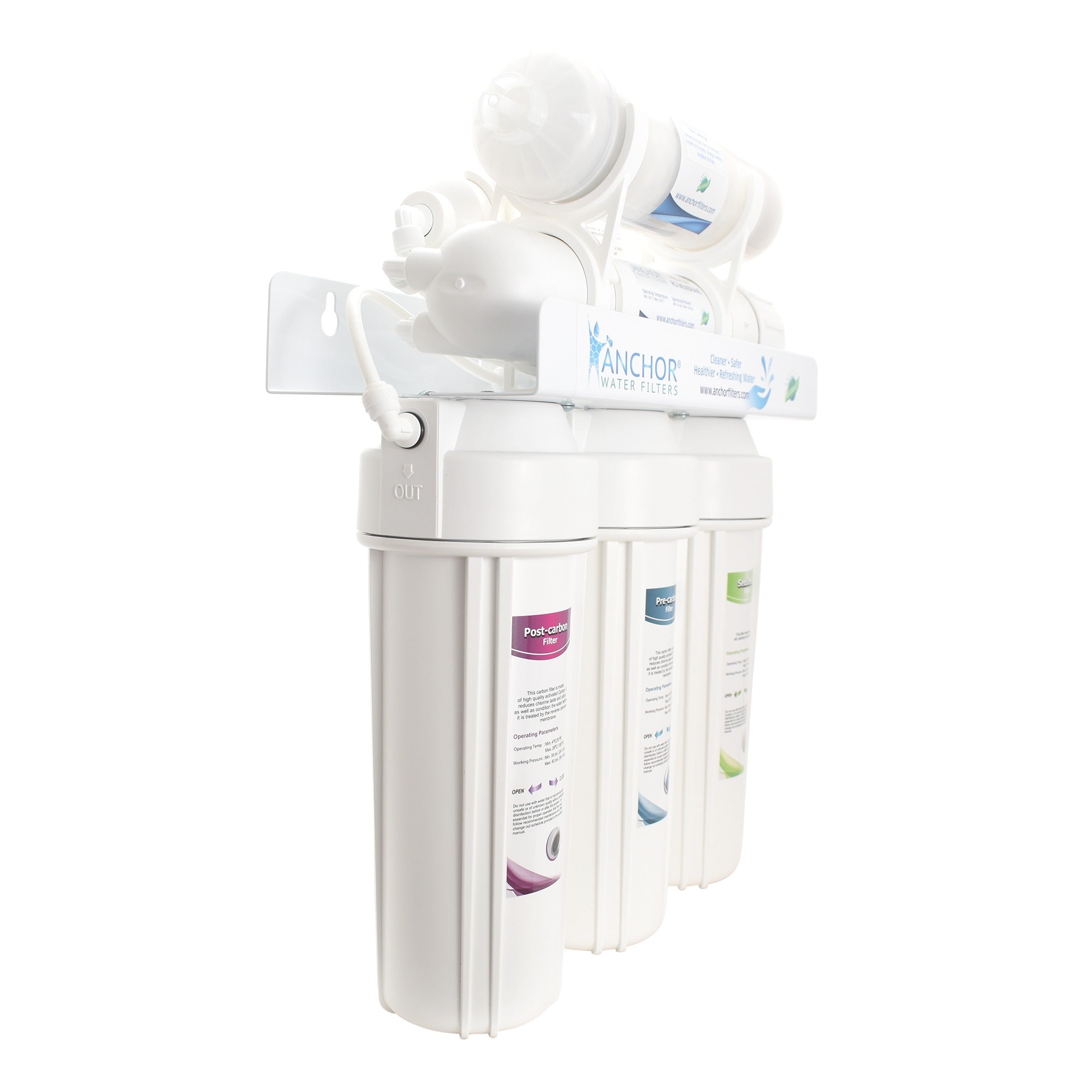 Ultra 6-Stage Alkaline Mineral pH+ Reverse Osmosis Water Purification Filter - 75 GPD - NSF Filters