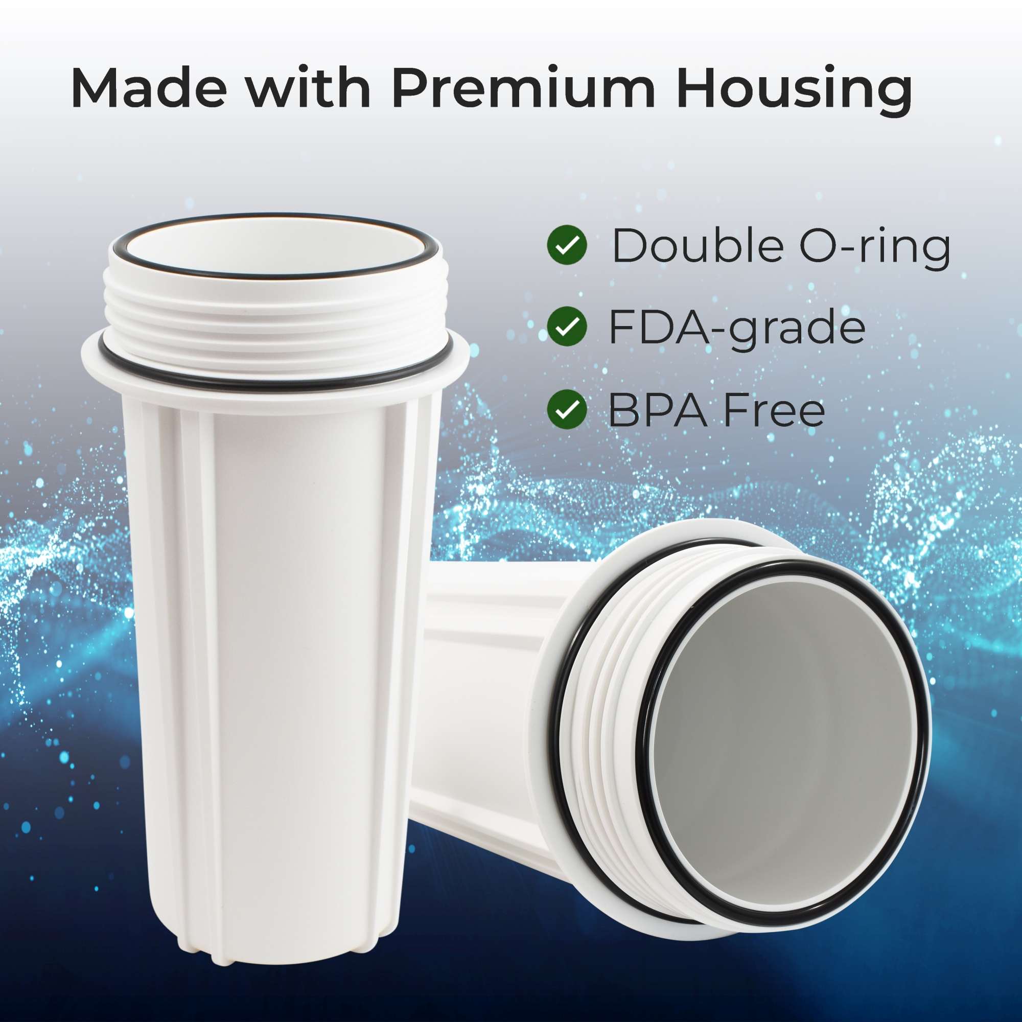 Ultra 6-Stage Alkaline Mineral pH+ Reverse Osmosis Water Purification Filter - 75 GPD - NSF Filters
