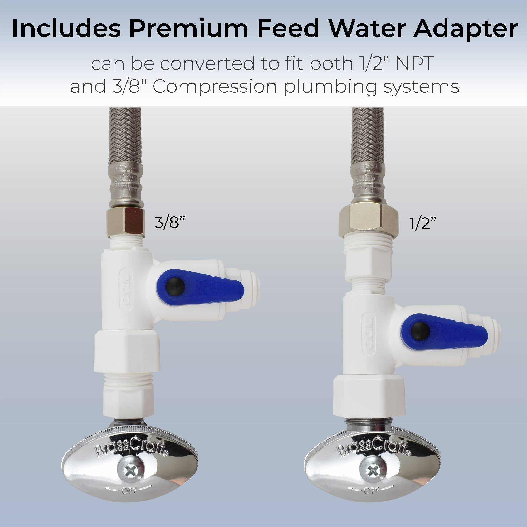 Ultra 6-Stage Alkaline Mineral pH+ Reverse Osmosis Water Purification Filter - 75 GPD - NSF Filters