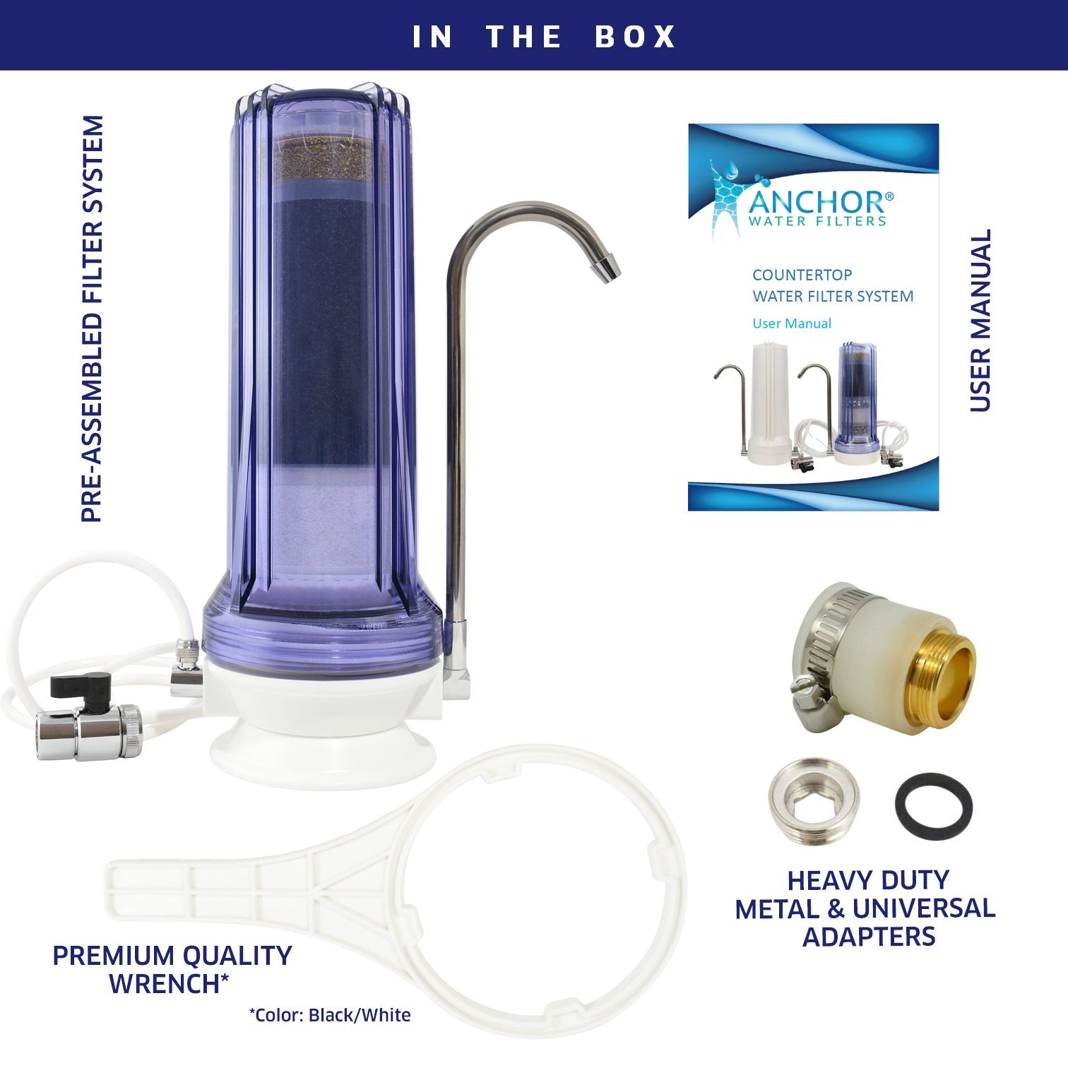 Anchor 5-Stage Alkaline Countertop Filter System