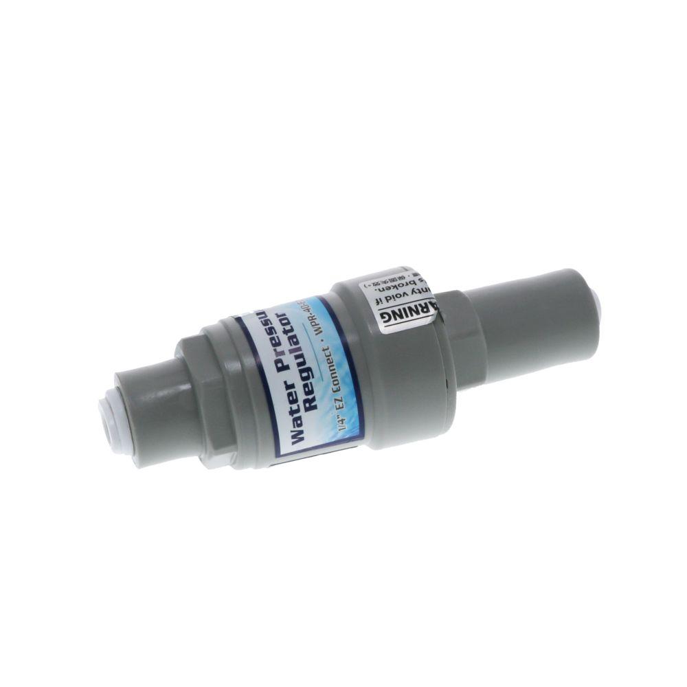 Water Pressure Regulator for Under Counter & RO Filters - 1/4" EZ fittings